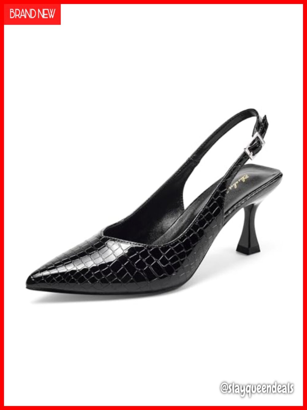 Kitten Heel Slingback Pointed Closed Toe Pumps Low Heels Dressy Wedding